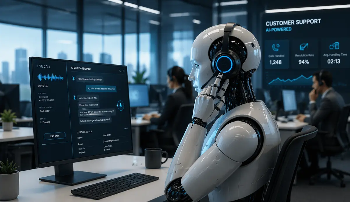 AI support ticket automation dashboard resolving queries