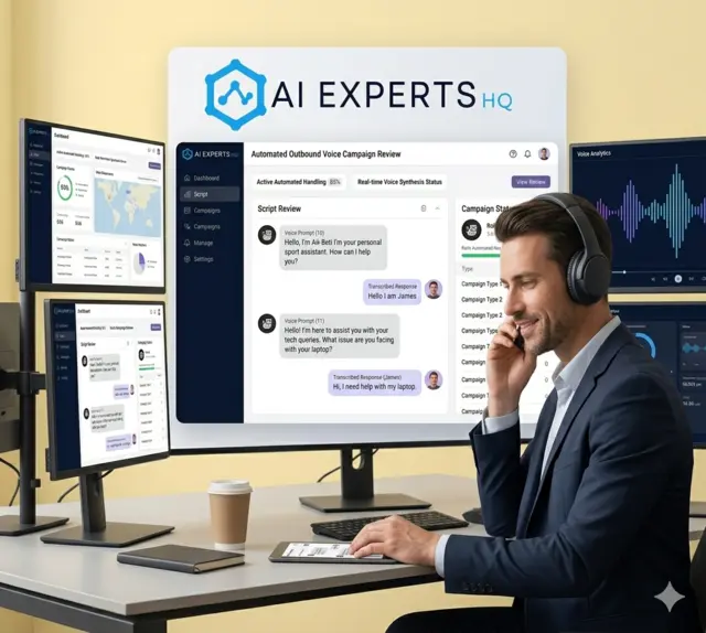 AI voice agent qualifying leads and scheduling meetings