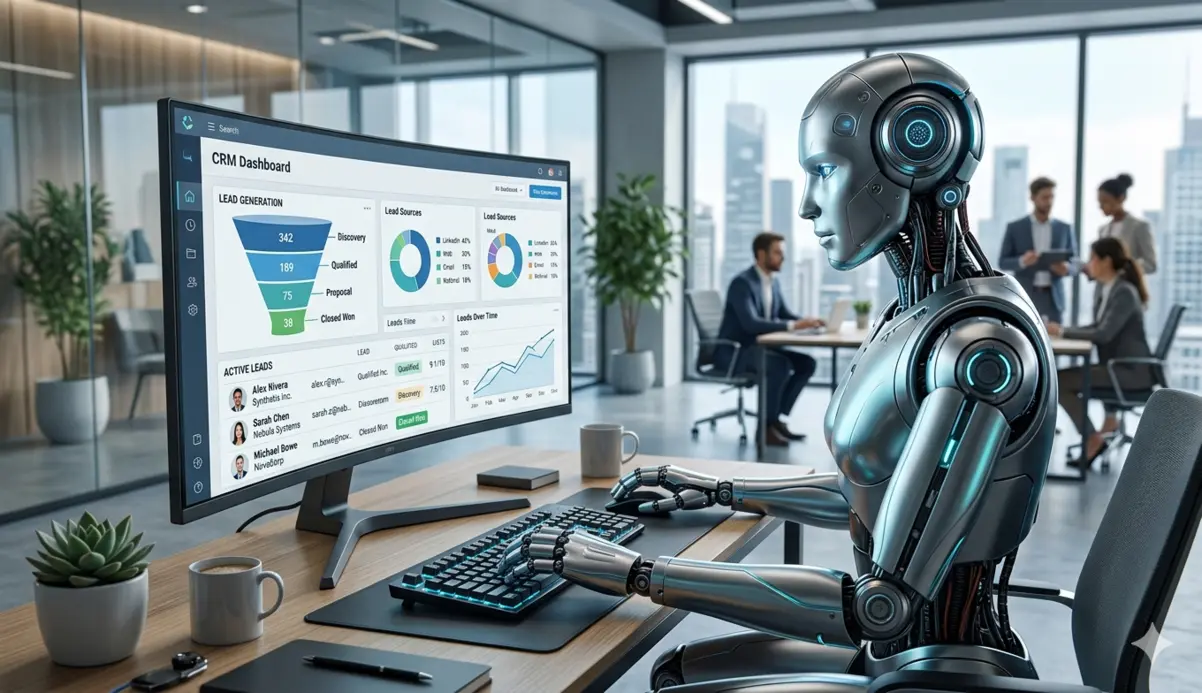AI lead generation automation dashboard tracking leads